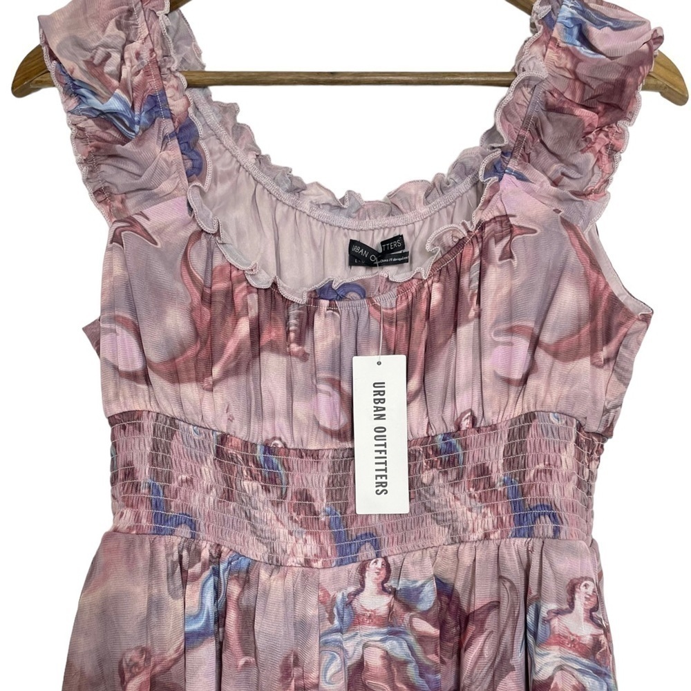 Urban Outfitters Rosie Mesh Romper Renaissance Print NWT - Picture 8 of 15